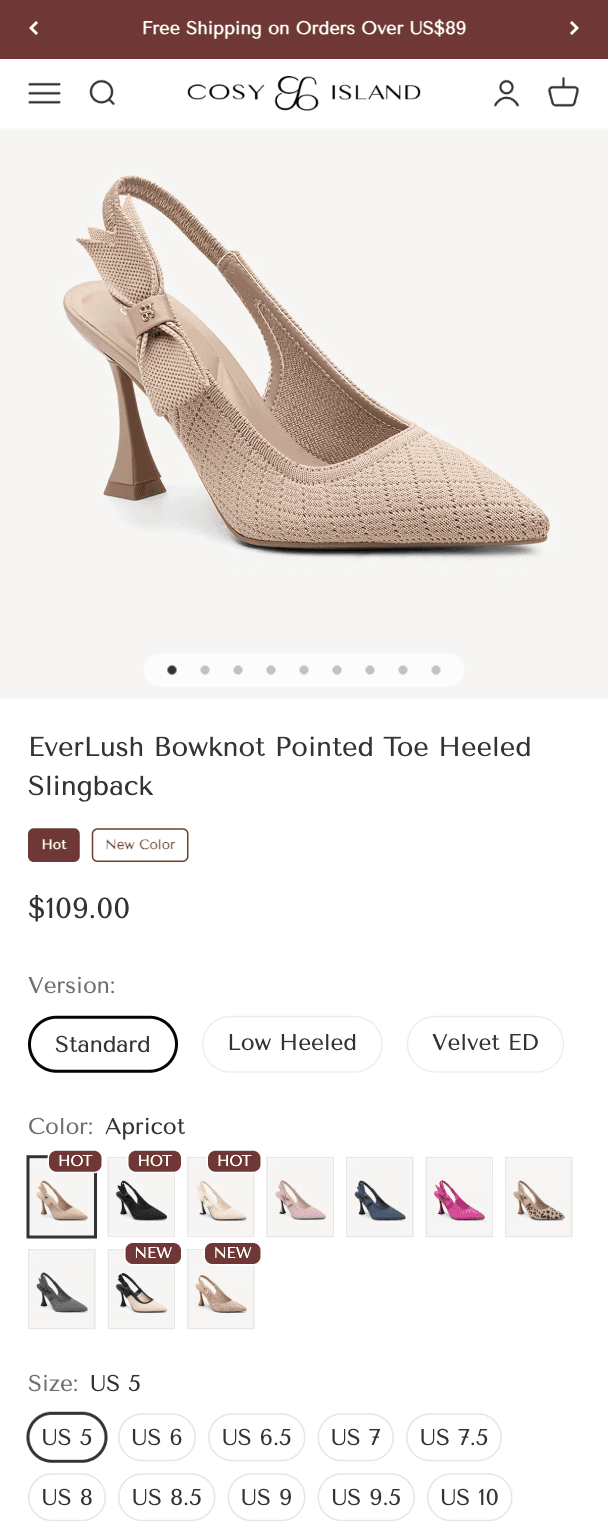 CosyIsland Headless Storefront preview