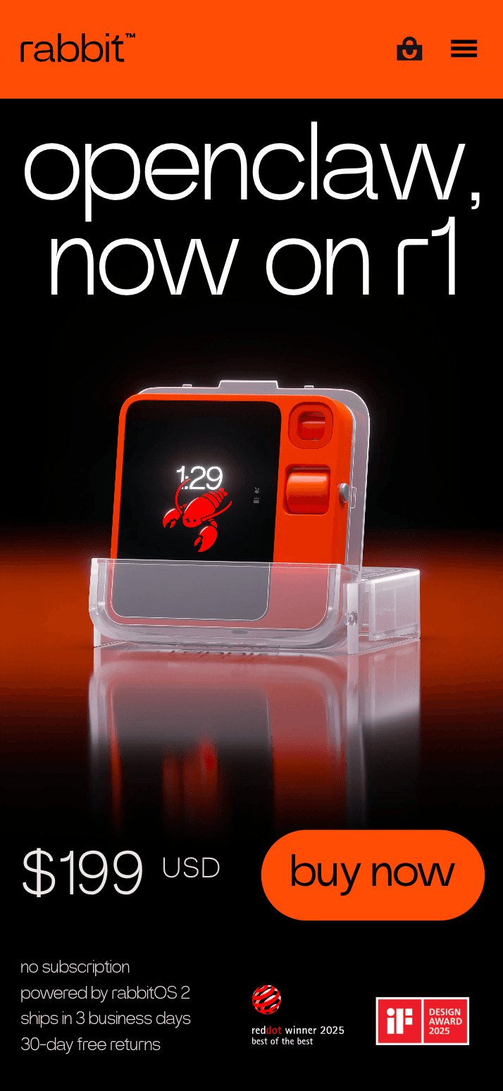 rabbit r1 Headless Store preview