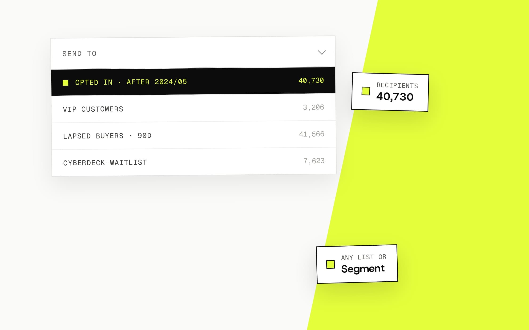 Broadcasts — Segment Targeting